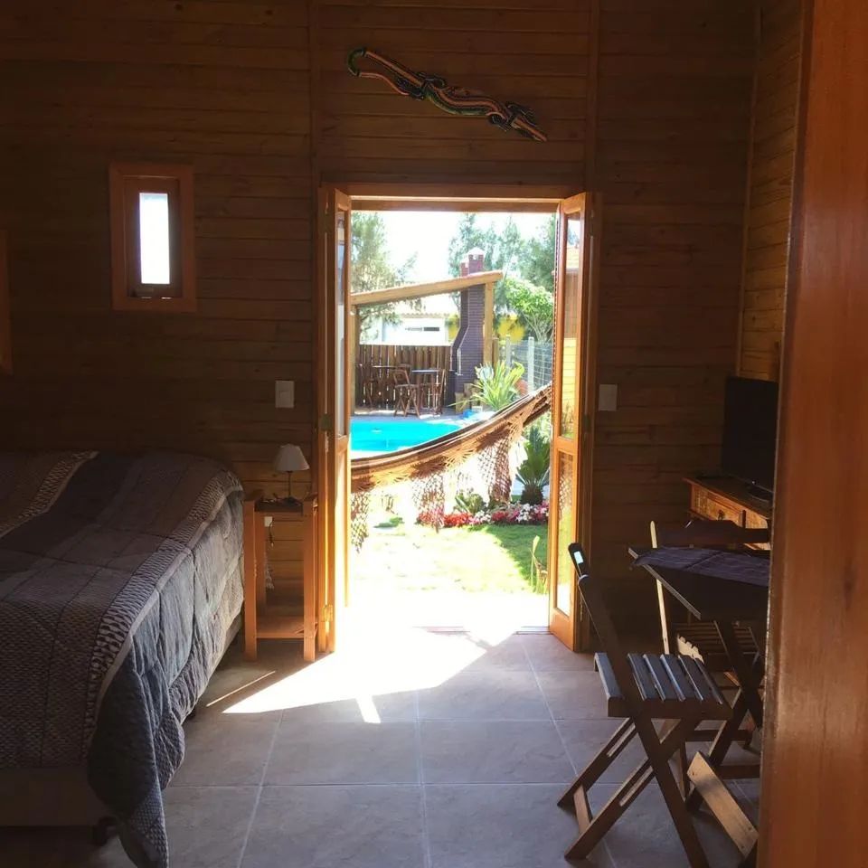 parte interna da cabana